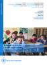 Jordan Development Operation to Support for the National School Feeding Programme Standard Project Report 2016