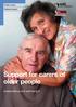 Support for carers of older people