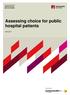Assessing choice for public hospital patients