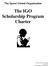 The Igorot Global Organization The IGO Scholarship Program Charter