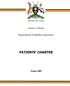 REPUBLIC OF UGANDA. Ministry of Health. Department of Quality Assurance PATIENTS CHARTER
