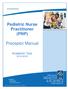 Pediatric Nurse Practitioner (PNP) Preceptor Manual