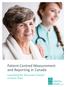 Patient-Centred Measurement and Reporting in Canada