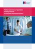 Patient outcomes of specialist nursing services