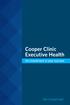 Cooper Clinic Executive Health. An investment in your success