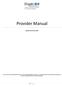 Provider Manual. Updated December 2017