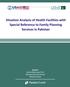 Situation Analysis of Health Facilities with Special Reference to Family Planning Services in Pakistan