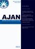 AJAN 33:3. australian journal of advanced nursing IN THIS ISSUE. An international peer reviewed journal of nursing research and practice