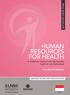 HUMAN RESOURCES FOR HEALTH in maternal, neonatal and reproductive health at community level. A profile of Indonesia