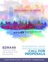 EDRA49 JUNE 6 9, 2018 OKLAHOMA CITY, OKLAHOMA CALL FOR PROPOSALS ENVIRONMENTAL DESIGN RESEARCH ASSOCIATION