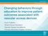 Changing behaviors through education to improve patient outcomes associated with vascular access devices