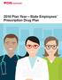 2018 Plan Year State Employees Prescription Drug Plan