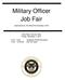 Military Officer Job Fair
