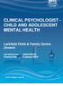 CLINICAL PSYCHOLOGIST - CHILD AND ADOLESCENT MENTAL HEALTH. Larkfield Child & Family Centre (Invercl
