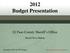 2012 Budget Presentation