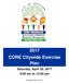 2017 CORE Citywide Exercise Plan. Saturday, April 29, :00 am to 12:00 pm