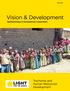 Issue Vision & Development. Ophthalmology in Development Cooperation. Trachoma and Human Resources Development