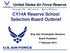CY14A Reserve School Selection Board Outbrief