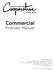Commercial Provider Manual