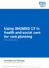 Using SNOMED CT in health and social care for care planning
