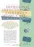 I MPROVING INFECTION CONTROL in HOME CARE: