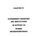CHAPTER IV GOVERNMENT MEASURES AND INSTITUTIONS IN SUPPORT OF WOMEN ENTREPRENEURSHIP