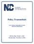 Policy Transmittals VOCATIONAL REHABILITATION SERVICES PROGRAM