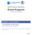 GRANT GUIDANCE CALENDAR YEAR Retail Program Standards Grant Program.