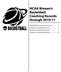 NCAA Women s Basketball Coaching Records through