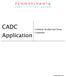 CADC Application. Certified Alcohol and Drug Counselor