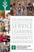 Volunteerism. Community. Involvement