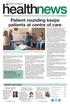 Patient rounding keeps patients at centre of care