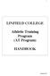 LINFIELD COLLEGE. Athletic Training Program (AT Program) HANDBOOK