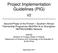 Project Implementation Guidelines (PIG)