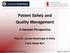 Patient Safety and Quality Management