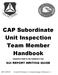 CAP Subordinate Unit Inspection Team Member Handbook