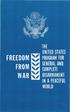FREEDOM WAR ~ THEUNITED STATES PROGRAM FOR GENERAL AND COMPLETE DISARMAMENT IN APEACEFUL WORLD FROM ~ DEPARTMENT OF STATE