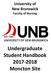 University of New Brunswick Faculty of Nursing. Undergraduate Student Handbook Moncton Site