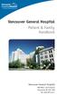 Vancouver General Hospital Patient & Family Handbook