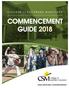 COMMENCEMENT GUIDE 2018