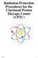 Radiation Protection Procedures for the Cincinnati Proton Therapy Center (CPTC)
