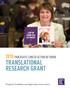 2018 PANCREATIC CANCER ACTION NETWORK TRANSLATIONAL RESEARCH GRANT. Program Guidelines and Application Instructions