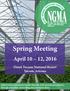 Spring Meeting April 10 12, 2016