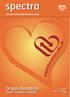 THE STAFF MAGAZINE FOR NHS TAYSIDE. Organ Donation. Have a heart to heart