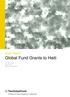 Audit Report. Global Fund Grants to Haiti. GF-OIG June 2017 Geneva, Switzerland