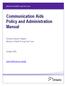 Communication Aids Policy and Administration Manual
