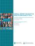 ANNUAL REPORT ON EQUITY IN HEALTH CARE QUALITY 2014
