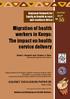 Migration of health workers in Kenya: The impact on health service delivery