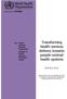Transforming health services delivery towards people-centred health systems