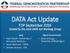 DATA Act Update FDP September 2016
